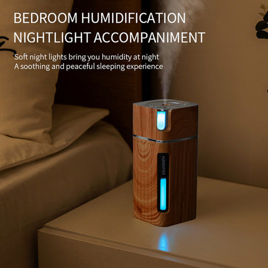 Ultrasonic USB Mini Air Humidifier – Portable Mist Maker with LED Night Light