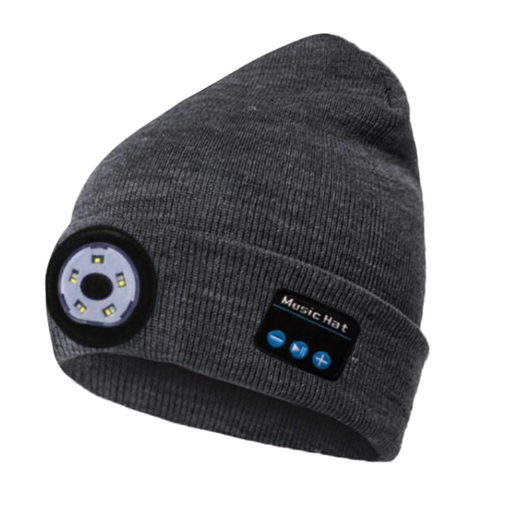 Wireless Bluetooth LED Beanie with Built-in Speakers – Winter Gift Idea