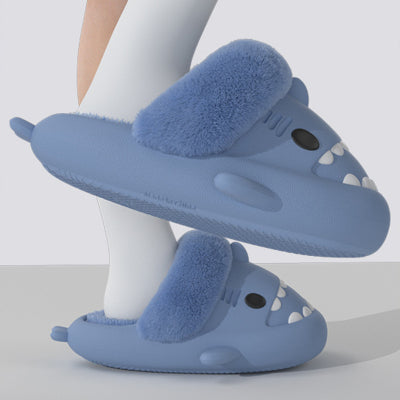 Thick Soled EVA Cotton Slippers – Warm Waterproof Indoor Shoes | Unisex