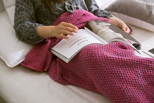 Soft Knitted Mermaid Tail Blanket – Handmade & Wearable Crochet Design