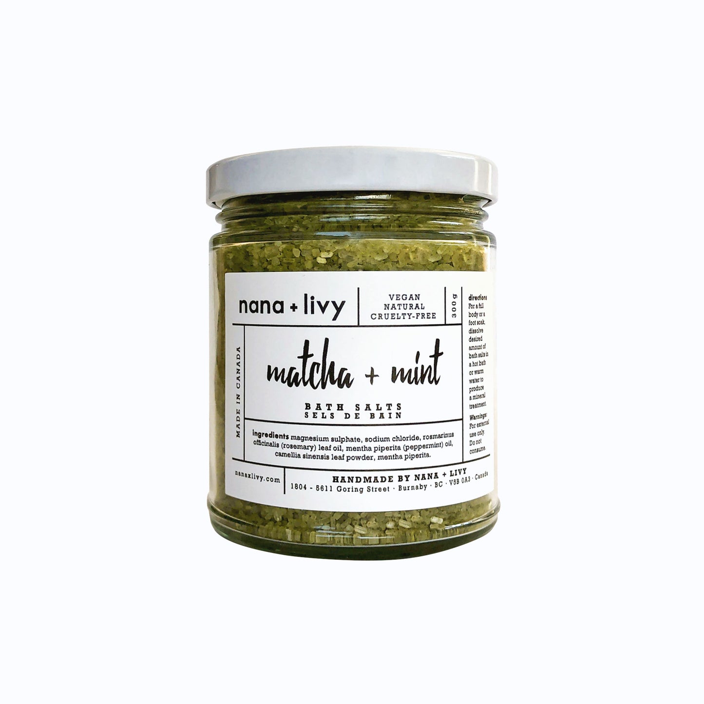 Matcha + Mint Bath Salts – Soothing Muscle Relief & Aromatherapy Soak