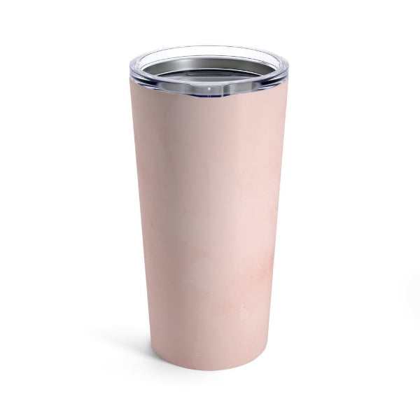 Peach Marble Insulated Travel Tumbler – 20oz Stainless Steel Mug